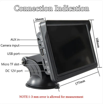 7-Inch Car Display with Wireless CarPlayand Android Auto Support